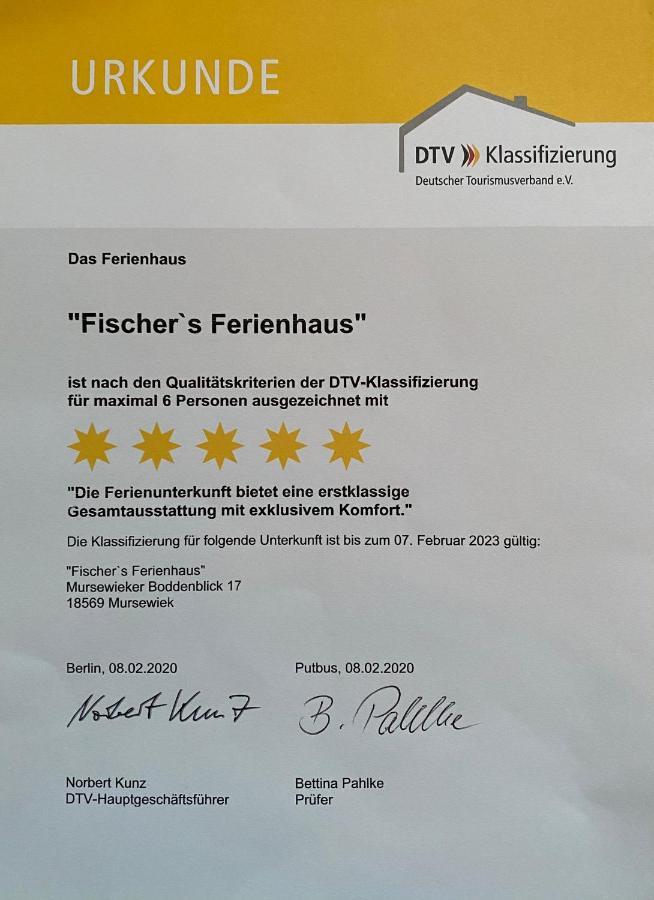 Fischer'S Ferienhaus Ruegen Mit Sauna Und Kamin Ummanz Exterior foto
